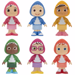 CoComelon 6 Figure Family and Friends Shark Theme Pack - Includes JJ
