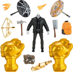 Fortnite Brutus (Shadow) Solo Mode Core Figure and 2 Mythic Goldfish Collectibles - 4 Inch Collectible Action Figure  Plus Accessories