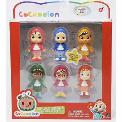 CoComelon Official Family & Friends 3"" Figure Shark Theme 6 PK