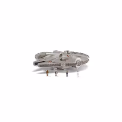 Star Wars MICRO GALAXY SQUADRON ASSAULT CLASS MILLENNIUM FALCON - 7-Inch Vehicle with 1-Inch Han Solo, Chewbacca, Princess Le ...