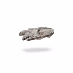 Star Wars MICRO GALAXY SQUADRON ASSAULT CLASS MILLENNIUM FALCON - 7-Inch Vehicle with 1-Inch Han Solo, Chewbacca, Princess Leia and Obi-Wan Kenobi - Additional view 4