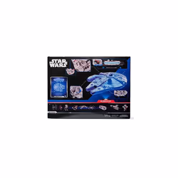 Star Wars MICRO GALAXY SQUADRON ASSAULT CLASS MILLENNIUM FALCON - 7-Inch Vehicle with 1-Inch Han Solo, Chewbacca, Princess Leia and Obi-Wan Kenobi - Additional view 7