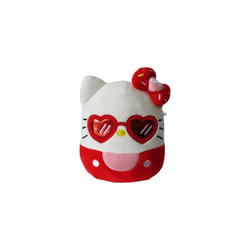 Squishmallow Official Kellytoy Plush 6.5 Inch Squishy Stuffed Toy Animal (Heart Sunglasses Hello Kitty)