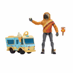 FORTNITE DOGGO (EMOTE Series) - 4-inch Articulated Figure with Lil' Tr