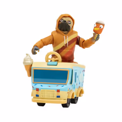 FORTNITE DOGGO (EMOTE Series) - 4-inch Articulated Figure with Lil' Tr