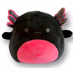 Squishmallows 14 Inch Black and Hot Pink Belly Axolotl Jaelyn Plush - Sealife Squad Stuffed Animal Toy