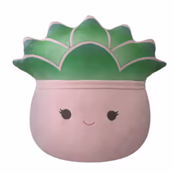Squishmallows Original 14-Inch Afiyah Pink Pot Succulent - Large Ultra