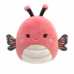 Squishmallows Original 14-Inch Andreina Pink Monarch Butterfly with White Sparkle Belly - Large Ultrasoft Official Jazwares P ...