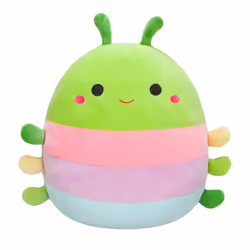 Squishmallows Original 14-Inch Rutabaga Caterpillar with Multicolored