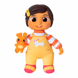 CoComelon My Friend Nina Doll  Soft Plush Body - Music  Sounds  and Phrases in Spanish and English - Attached Bunny Plush Inc ...