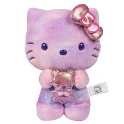 Hello Kitty and Friends  50th Anniversary 8-inch Hello Kitty Plush with 50th Anniversary Teddy Bear - 5 Decades of Friendship - Officially Licensed Sa
