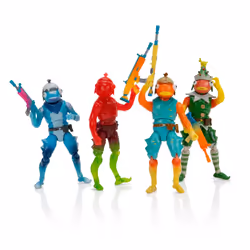 FORTNITE Frozen Fishstick Four Pack - Four 4-inch Articulated Figures with Back Bling and Weapon Accessories