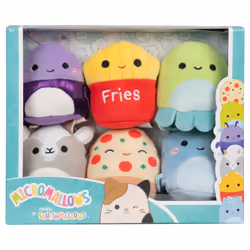 Squishmallows Micromallows 2.5" Plush 6-Pack (Pep, Walker, Malcolm etc)