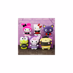 Hello Kitty and Friends Series 2  Kuromi Punks Plush - Officially Licensed Sanrio Product from Jazwares - Ages 6+