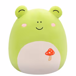 Squishmallows Original 14-Inch Wendy Green Frog with Mushroom Embroidery - Official Jazwares Plush (Large)
