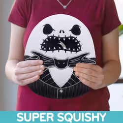 Squishmallows Original 8-Inch Jack Skellington - Nightmare Before Christmas - Official Jazwares Plush - Collectible Soft & Squishy Stuffed Animal Toy