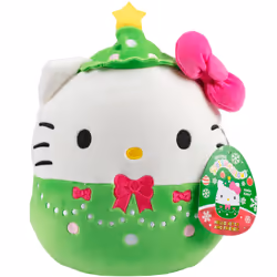 Squishmallows Original 8-Inch Hello Kitty Christmas Tree - Official Jazwares Christmas Plush - Collectible Soft & Squishy San ...