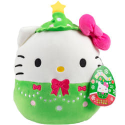 Squishmallows Original 8-Inch Hello Kitty Christmas Tree - Official Jazwares Christmas Plush - Collectible Soft & Squishy Sanrio Stuffed Animal Toy -