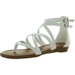 Blowfish Malibu Women's Bungalow White Wedge Sandal 7.5 M US