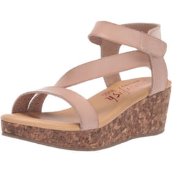 Blowfish Malibu Girls Loverli-k Wedge Sandal  Blush  4 Big Kid
