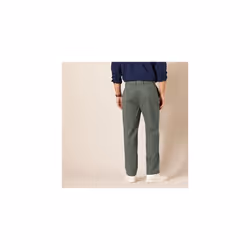 Amazon Essentials Men's Classic-Fit Wrinkle-Resistant Flat-Front Chino Trouser (Available in Big and Tall), Dark Olive, 38W / 28L