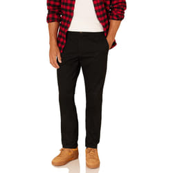 Amazon Essentials Mens Slim-Fit Wrinkle-Resistant Flat-Front chino Pant  Black  31W x 30L
