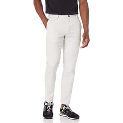 Amazon Essentials Mens Slim-Fit Wrinkle-Resistant Flat-Front chino Pant  Silver  34W x 34L