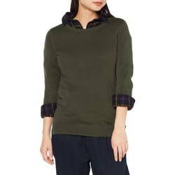 Amazon Essentials Women's Long-Sleeve Lightweight Crewneck Sweater Available in Plus Size  Olive  Small