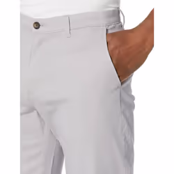 Amazon Essentials Men's Relaxed-Fit Casual Stretch Khaki Pant  Light Grey  42W x 30L