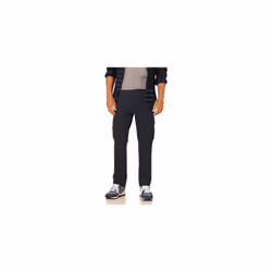 Amazon Essentials Men's Slim-Fit Stretch Cargo Trousers (Available in Big & Tall), Black, 29W / 30L