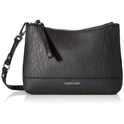 Calvin Klein Sonoma Bubble Lamb Novelty Messenger Crossbody  black/silver  One Size