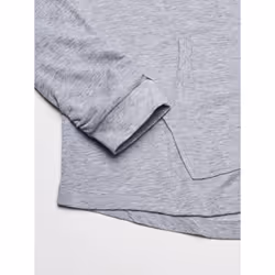 Calvin Klein Women's Ruched Long Sleeve Zip Front Hoodie  Pearl Grey H