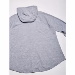 Calvin Klein Women's Ruched Long Sleeve Zip Front Hoodie  Pearl Grey H