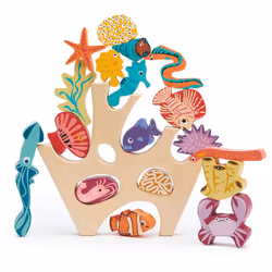 Tender Leaf Toys Stacking Coral Reef, 1.5 yr(s), Rubberwood, Multicolour