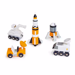 Tender Leaf Toys Space Voyager Set, Vehicle set, 3 yr(s), Wood, Multicolour