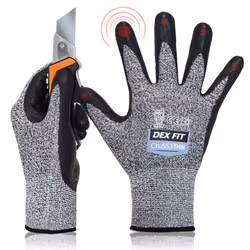 DEX FIT Level 5 Precision Cut Resistant Gloves Cru553 Thin  Firm Grip