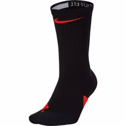 Nike Elite Basketball Crew Socks Black/University Red Size Medium