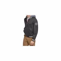 Levi's Men's Colorblock Varsity Bomber Jacket  Black/Fleece Hood  Smal