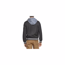 Levi's Men's Colorblock Varsity Bomber Jacket  Black/Fleece Hood  Smal