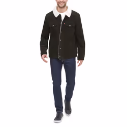 Levi's Men's Corduroy Sherpa Trucker Jacket  Olive  X-Small