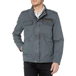 Levi's mens Levi's Men's Cotton Stand Collar Military Jacket  Indigo U