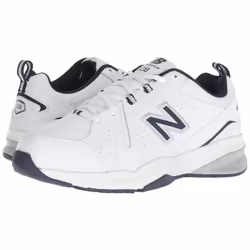 New Balance Men's 608 V5 Casual Comfort Cross Trainer  White/Navy  10 Wide