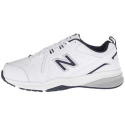 New Balance Men's 608 V5 Casual Comfort Cross Trainer  White/Navy  11 X-Wide