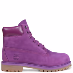 Timberland 6" Premium Juniors Waterproof Boots Bright Purple UK 3-6.5 - UK 4-EU 37-US 4.5Y