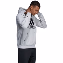 adidas Men's Must Haves Badge of Sport Pullover French Terry Black/Whi