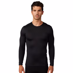 FOX Tecbase LS Baselayer Functional Shirt, black, Size S for Men