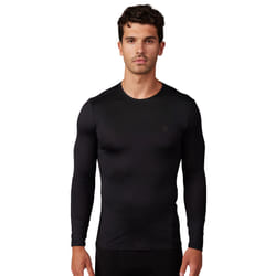 FOX Tecbase LS Baselayer Functional Shirt, black, Size S for Men