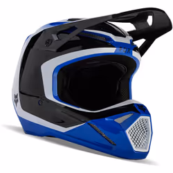 FOX V1 Nitro MIPS Motocross Helmet, black-white-blue, Size XL for Men