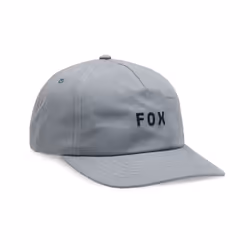 Fox Racing Mens Strapback Curve Peak Cap ~ Wordmark grey