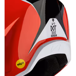 FOX V1 Nitro MIPS Motocross Helmet, black-white-red, Size XL for Men